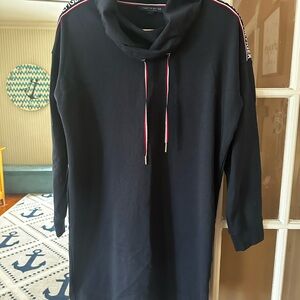 Women’s Tommy Hilfiger Medium Navy Sweater Dress Logo Detail